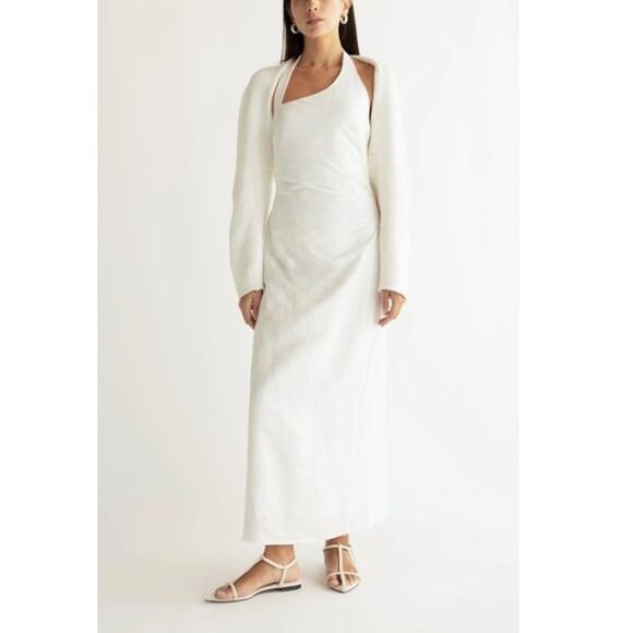 Oak+Fort Women's Cream Knit Bolero Size XS - Picture 9 of 9